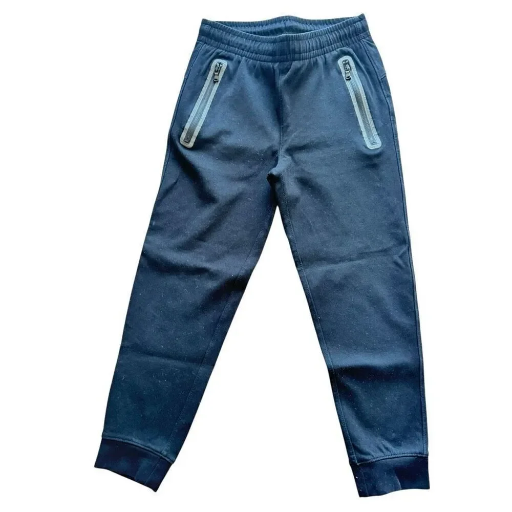 Old Navy Black Active Dynamic Fleece Pockets Pull on Pants Sz M (8) #2495